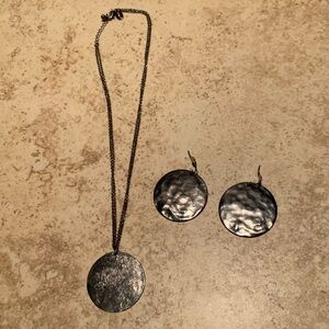 Express Vintage Necklace And Earrings Dangle Set